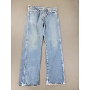 Vintage Wrangler Jeans Mens 34x31 Straight Leg USA Made Distressed Denim 90s‎